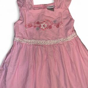 OkieDokie Pink Floral Embroidered Dress